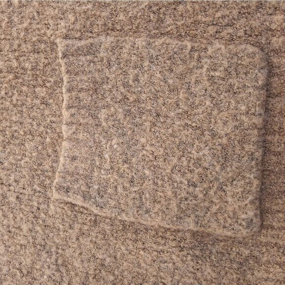 Hers& Mine M/L Dolman Sleeve Beige Pockets Knitted Opened Cardigan - Picture 4 of 7